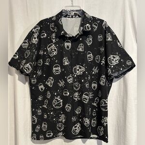 Men’s Star Wars Theme Button Down Shirt